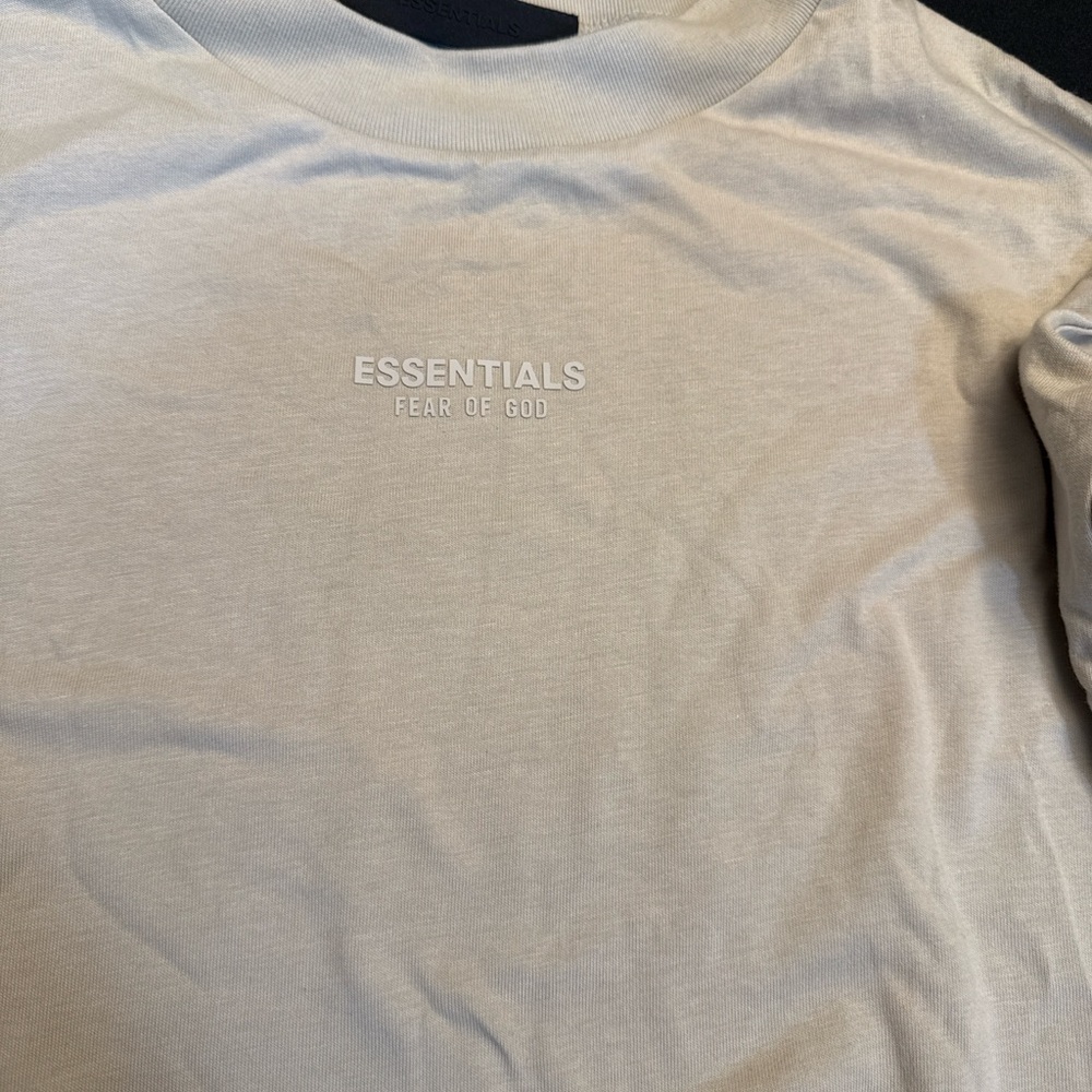 Essentials Long Sleeve Tee - Cream small new/w tags